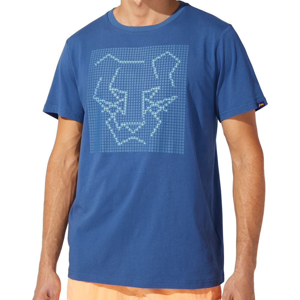 Camiseta ASICS JSY DT GPX - Masculina - Azul - tam: PP Menor preço em Camiseta ASICS JSY DT GPX - Masculina - Azul - tam: PP