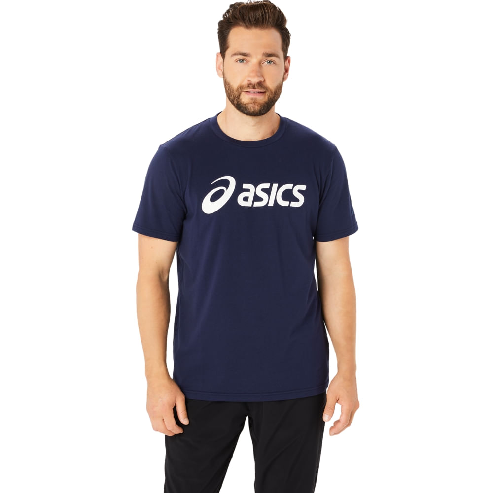 Camiseta ASICS Graphic - Masculino - Azul - tam: P Menor preço em Camiseta ASICS Graphic - Masculino - Azul - tam: P