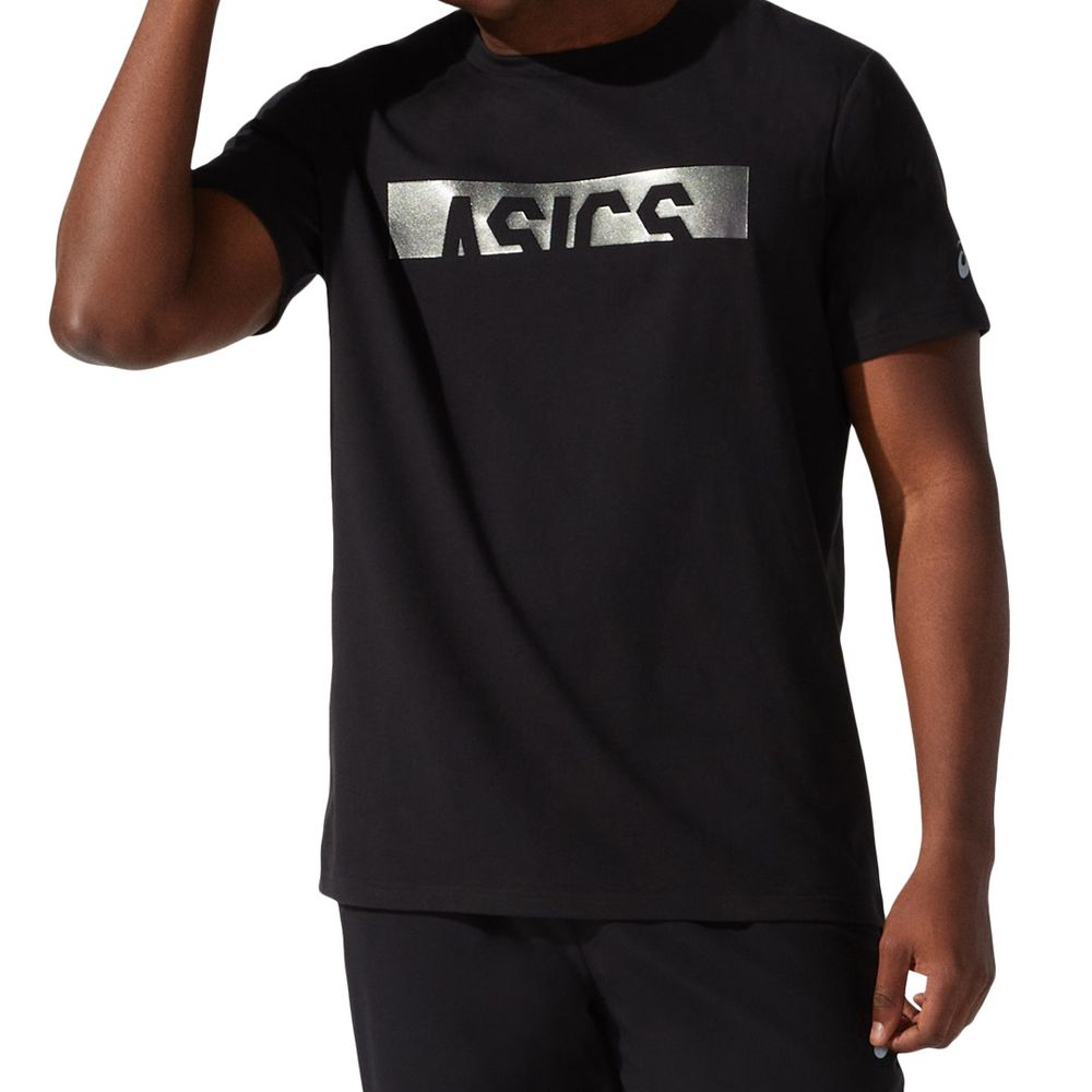 Camiseta ASICS Foil Print GPX - Masculino - Preto