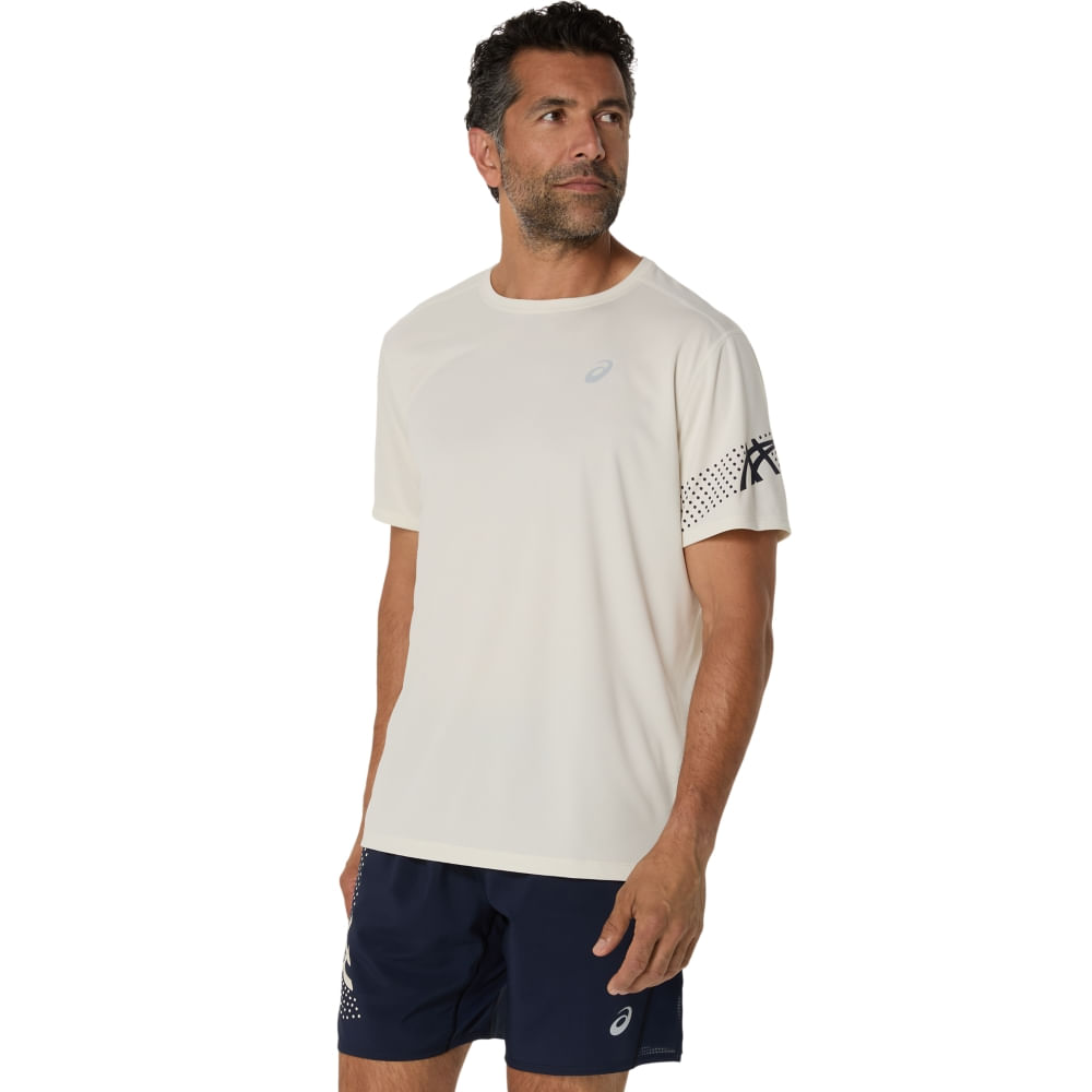 Camiseta ASICS Icon - Masculino - Bege