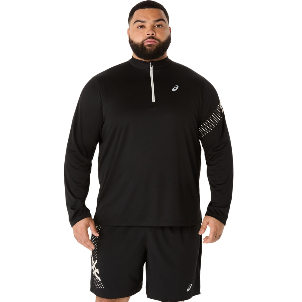 Camiseta ASICS Manga Longa - Masculino - Preto