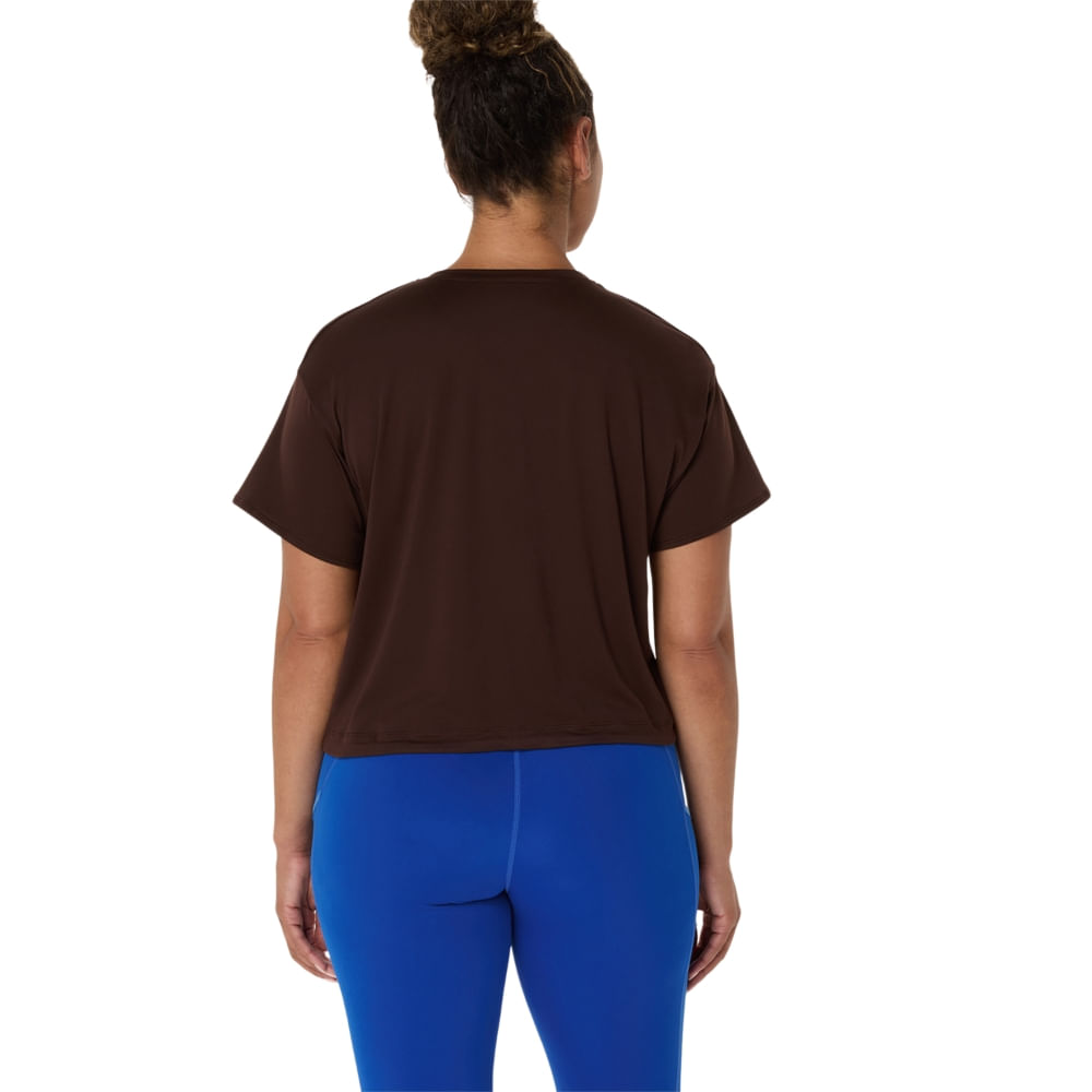 Camiseta ASICS Nagino Flex - Feminino - Marrom - tam: P — foto 2