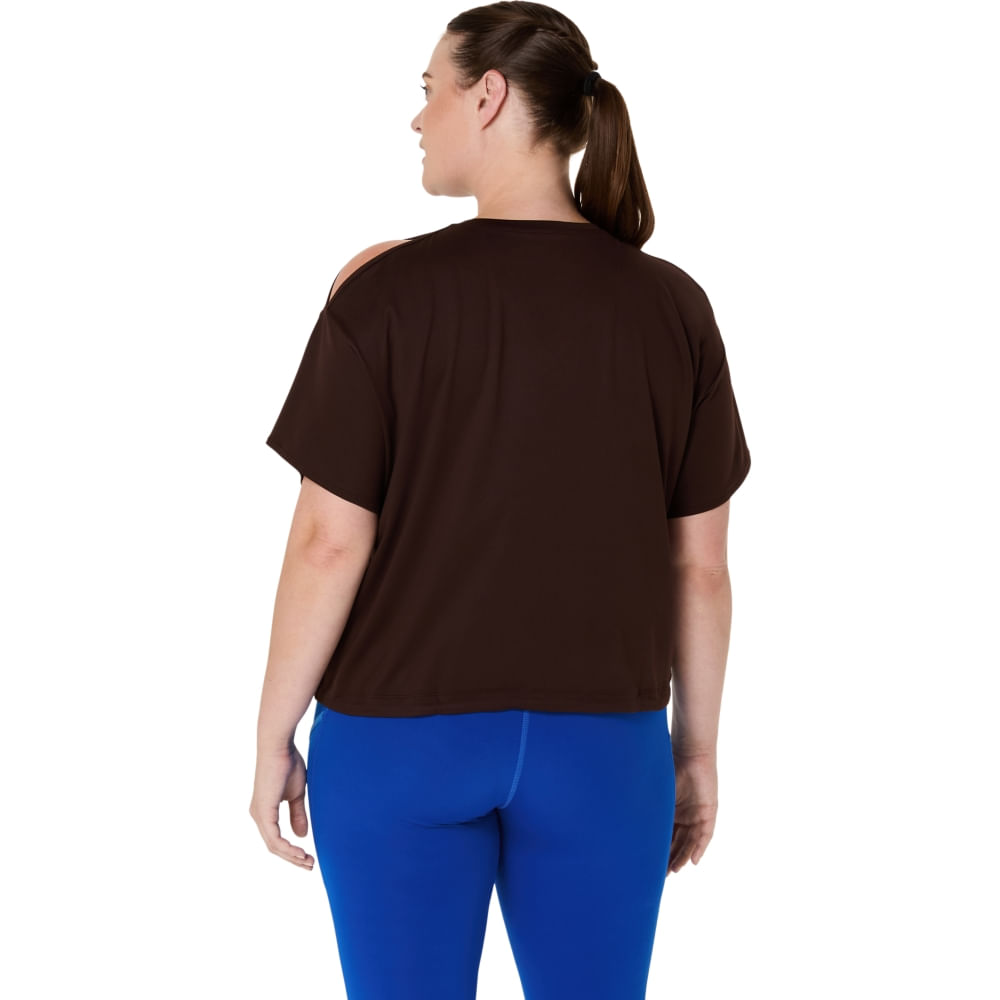 Camiseta ASICS Nagino Flex - Feminino - Marrom - tam: P — foto 8