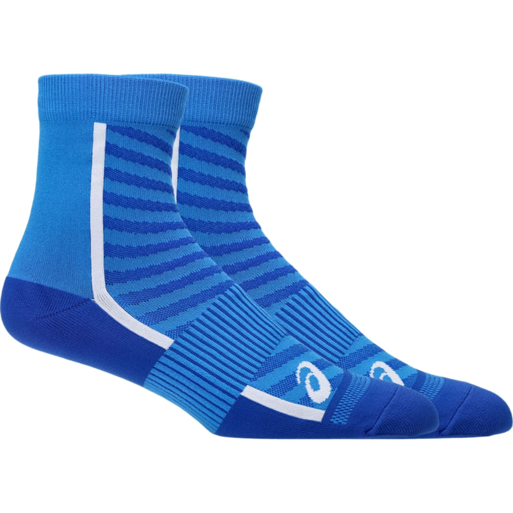 Meia ASICS Road Quarter – Unissex – Azul/Azul