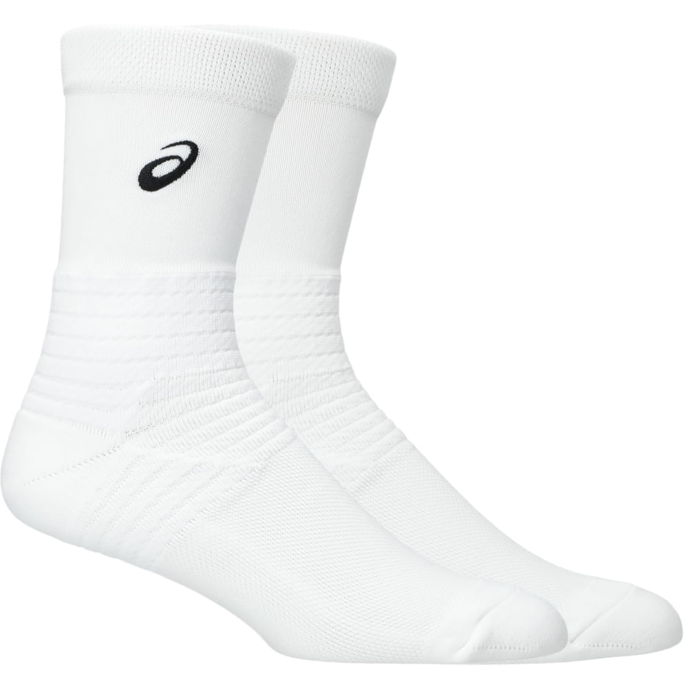 Meia ASICS Resolution Crew – Unissex – Branco