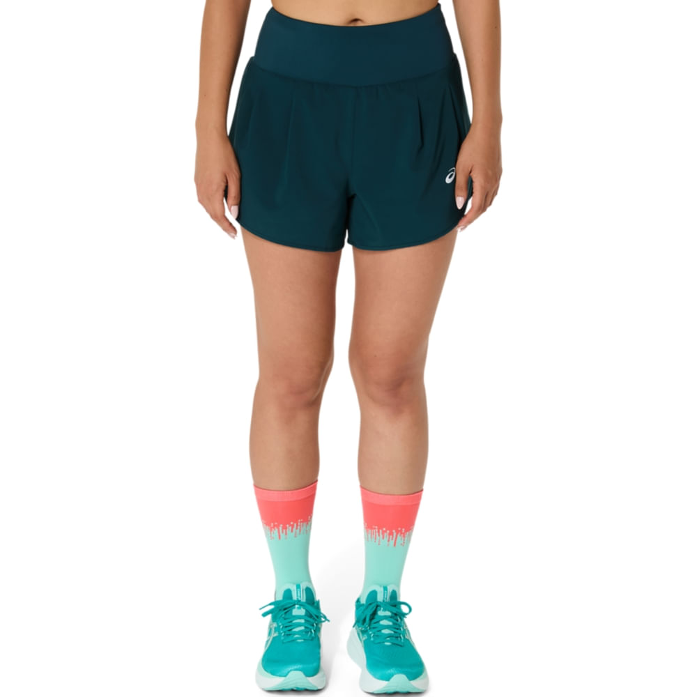 Shorts ASICS Road 3.5In - Feminino - Verde