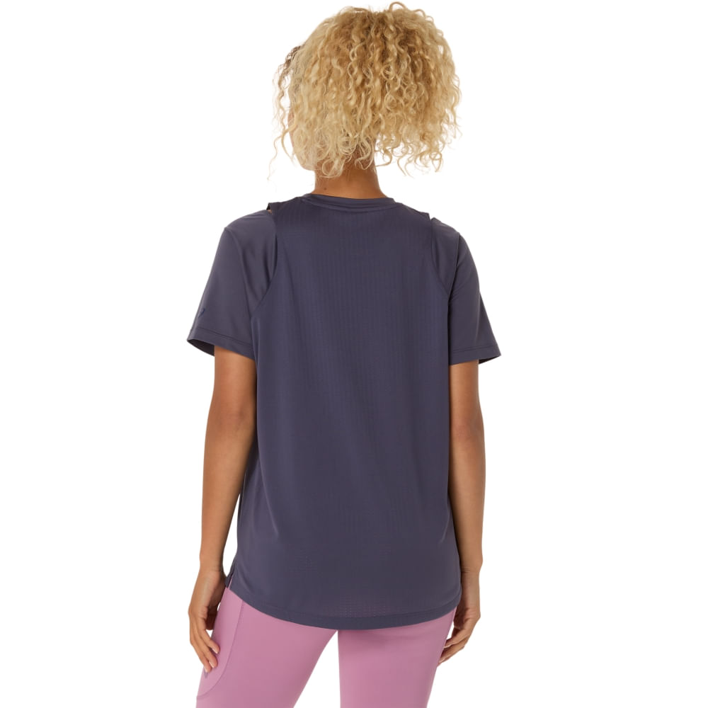Camiseta ASICS Actibreeze Jacquard - Feminino - Azul - tam: P — foto 2