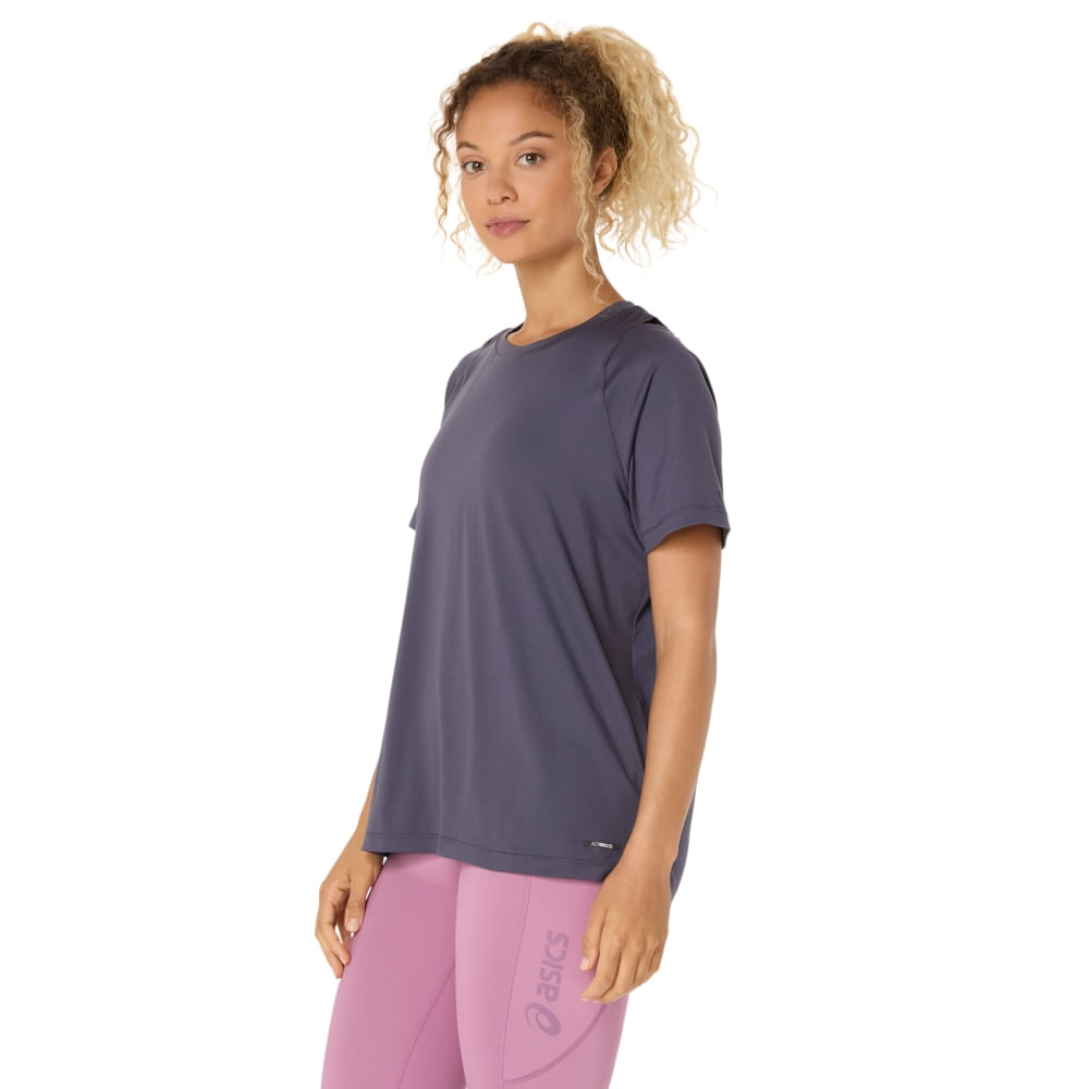 Camiseta ASICS Actibreeze Jacquard - Feminino - Azul - tam: P — foto 3