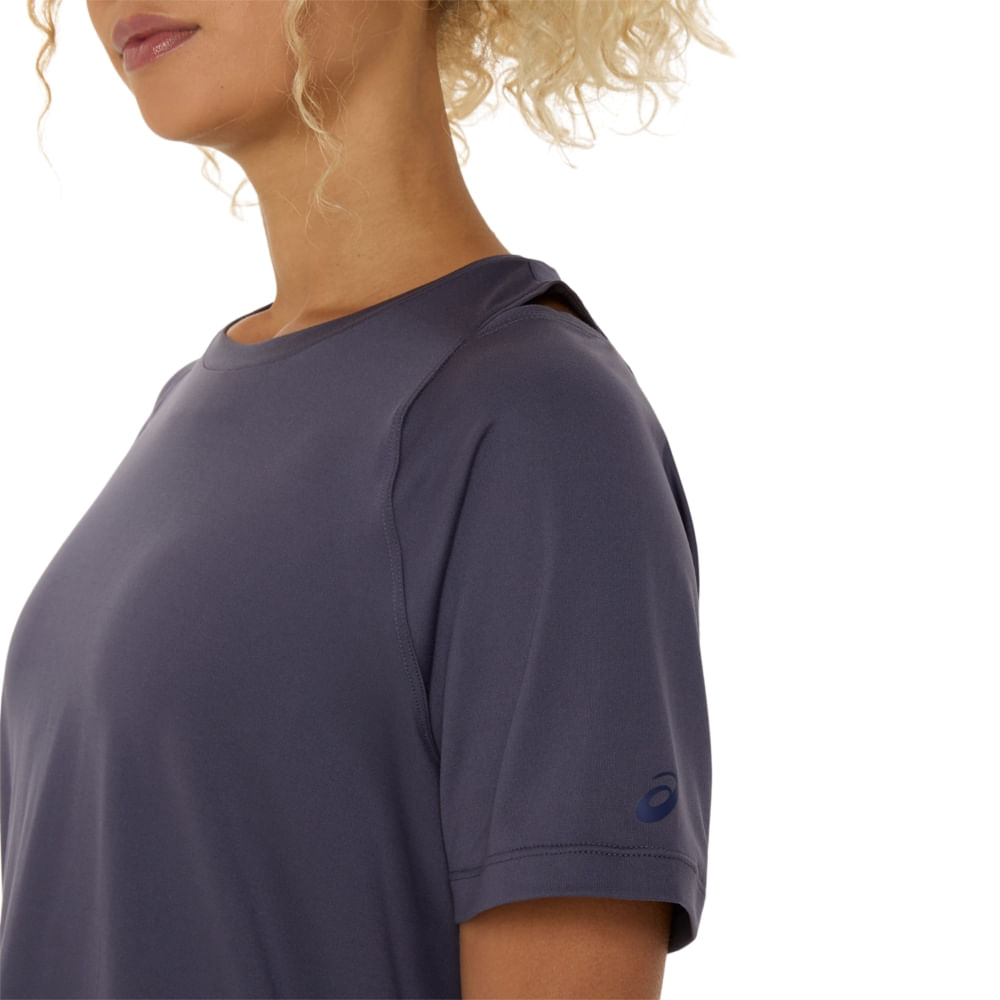 Camiseta ASICS Actibreeze Jacquard - Feminino - Azul - tam: P — foto 4
