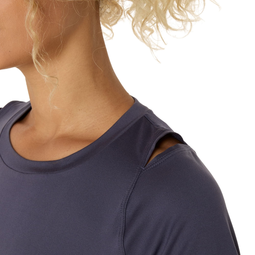 Camiseta ASICS Actibreeze Jacquard - Feminino - Azul - tam: P — foto 6