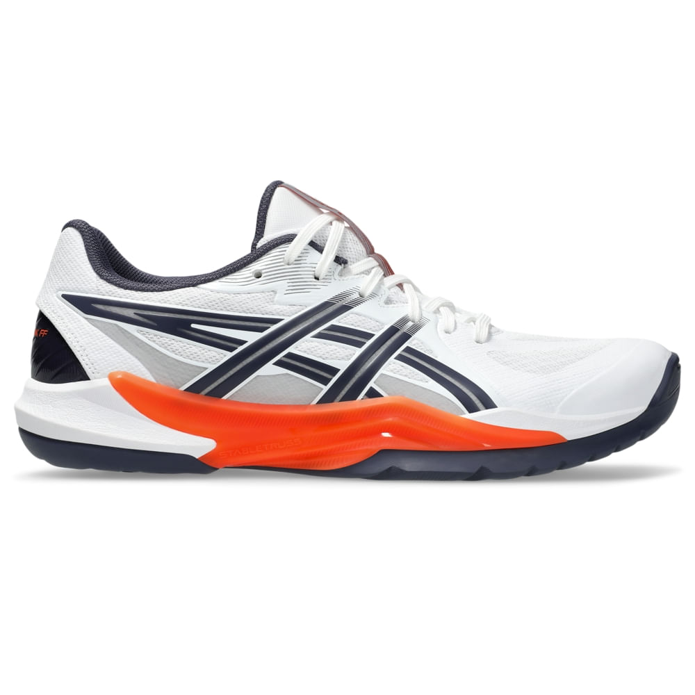 Tênis ASICS Powerbreak Ff - Masculino - Branco/Laranja