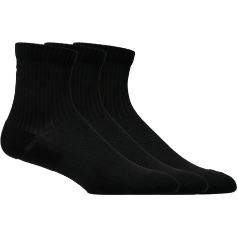 Meia Asics Practice Quarter 3 Pack  - Unissex - Preto — ASICS