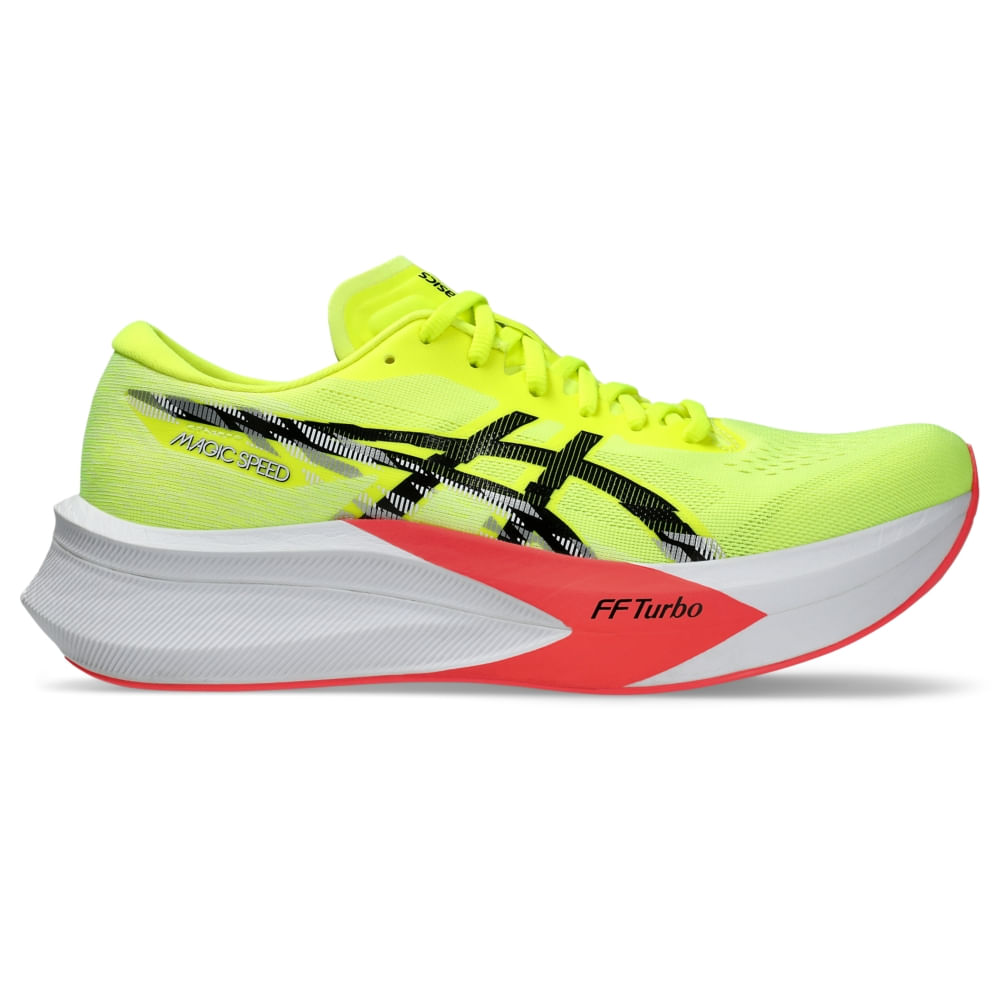 Tênis ASICS Magic Speed 4 - Masculino - Amarelo/Preto