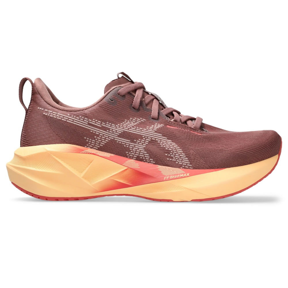 Tênis ASICS Novablast 5 – Feminino – Roxo/Rosa
