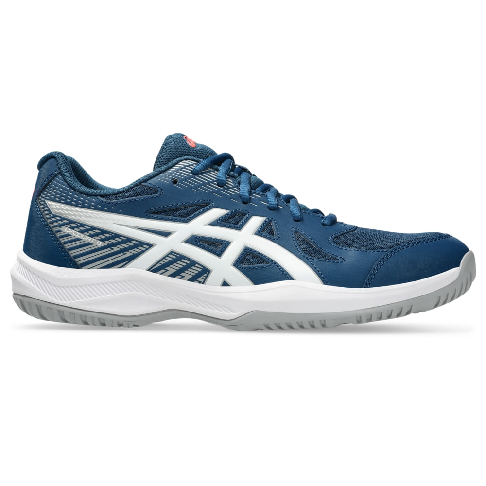 Tênis ASICS Upcourt 6 - Masculino - Azul/Branco