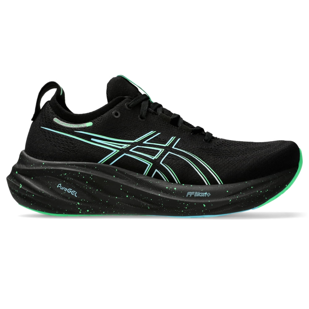 Tênis ASICS GEL-Nimbus 26 - Masculino - Preto/Azul - tam: 40 Menor preço em Tênis ASICS GEL-Nimbus 26 - Masculino - Preto/Azul - tam: 40