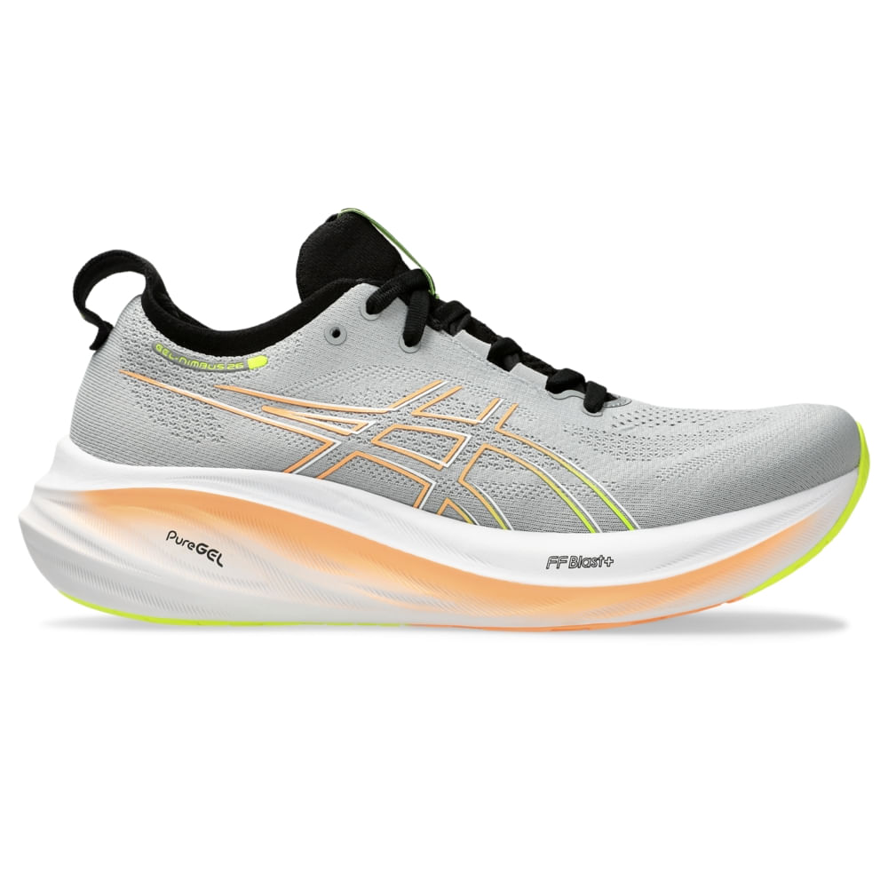 Tênis ASICS GEL-Nimbus 26 - Masculino - Cinza/Amarelo - tam: 41 Menor preço em Tênis ASICS GEL-Nimbus 26 - Masculino - Cinza/Amarelo - tam: 41