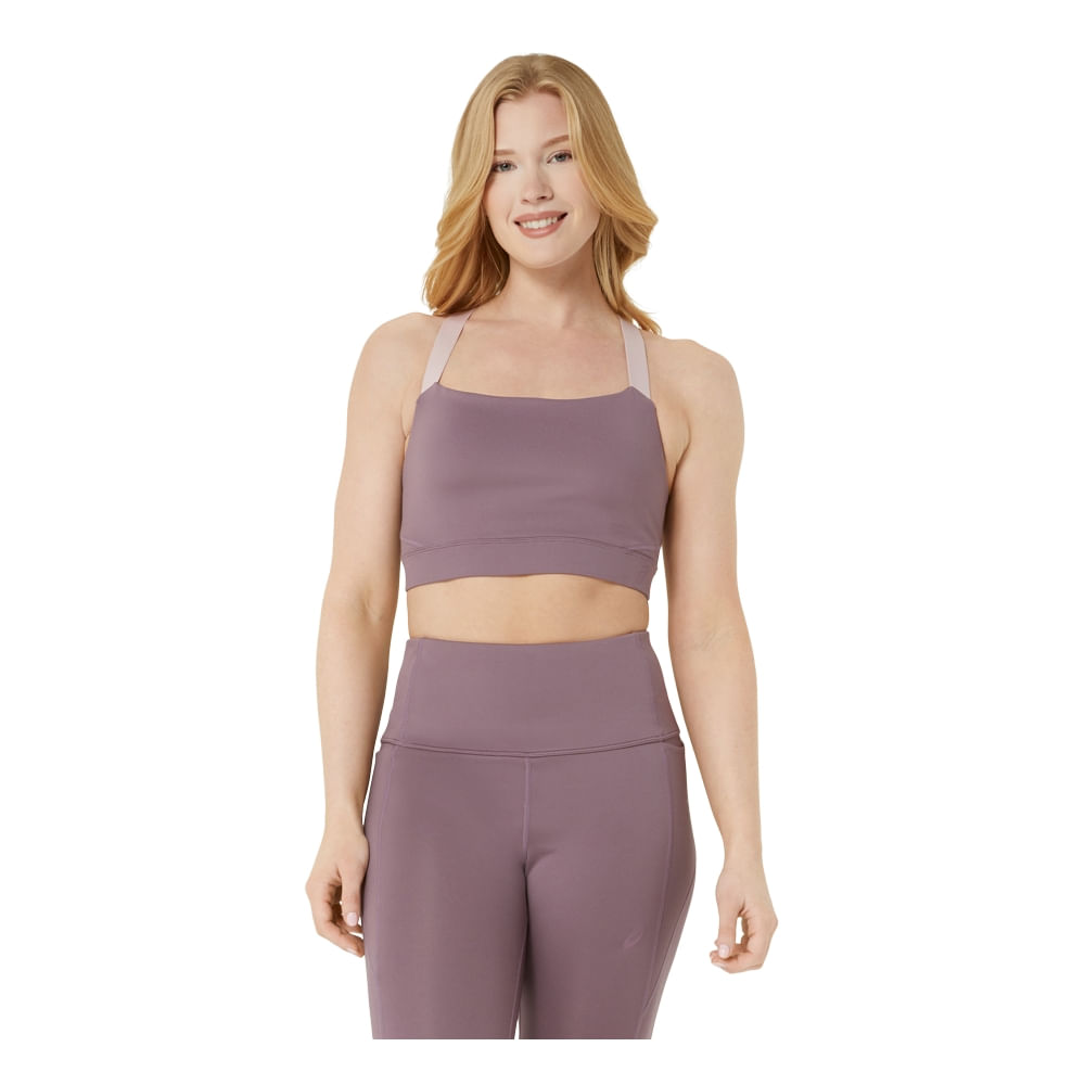 Top ASICS Nagino Flex 2Tone Warm - Feminino - Roxo - tam: GG