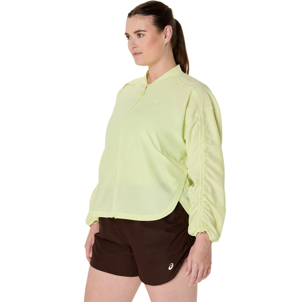 Jaqueta ASICS Nagino Run Adjustable - Feminino - Amarelo - tam: PP — foto 5