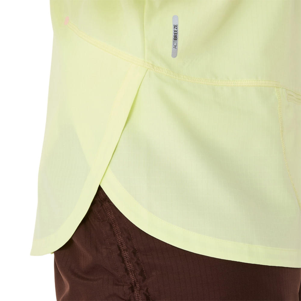 Jaqueta ASICS Nagino Run Adjustable - Feminino - Amarelo - tam: PP — foto 7