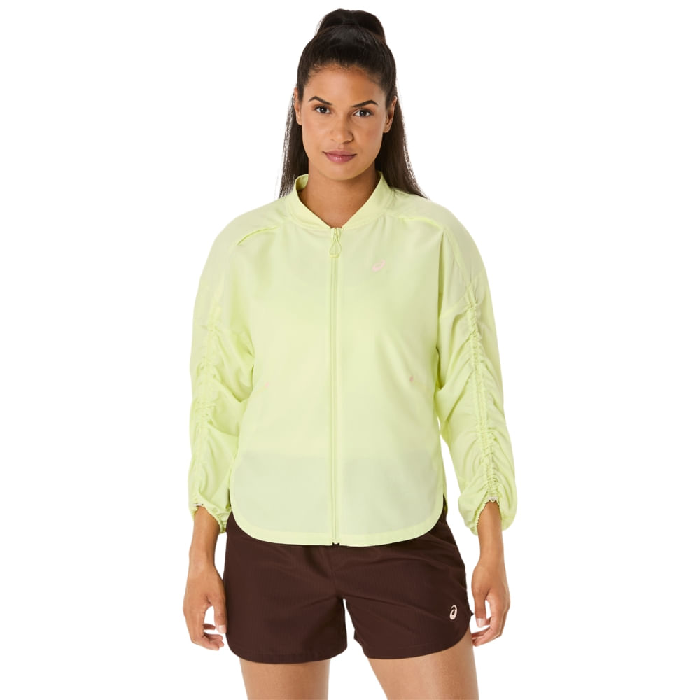 Jaqueta ASICS Nagino Run Adjustable - Feminino - Amarelo - tam: PP — foto 11