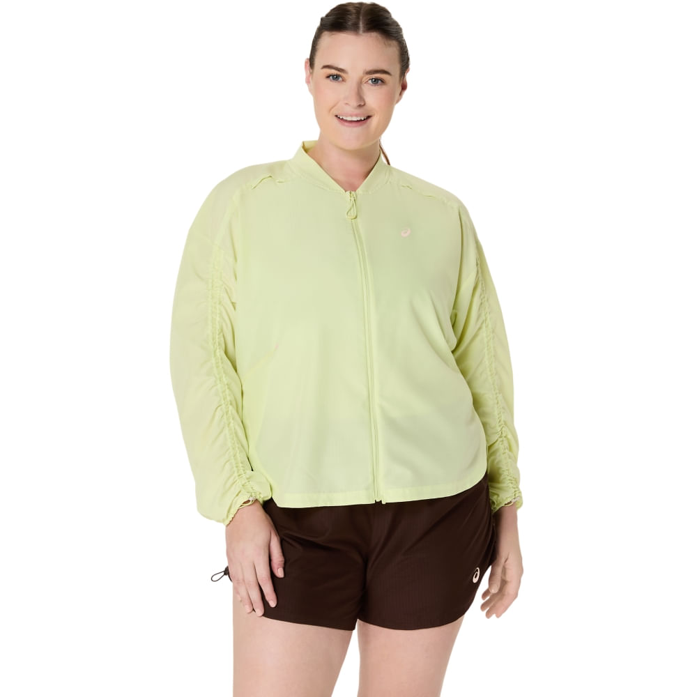 Jaqueta ASICS Nagino Run Adjustable - Feminino - Amarelo - tam: PP — foto 12