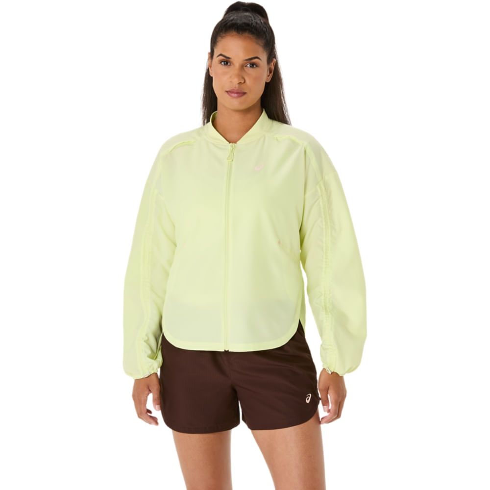 Jaqueta ASICS Nagino Run Adjustable - Feminino - Amarelo - tam: GG