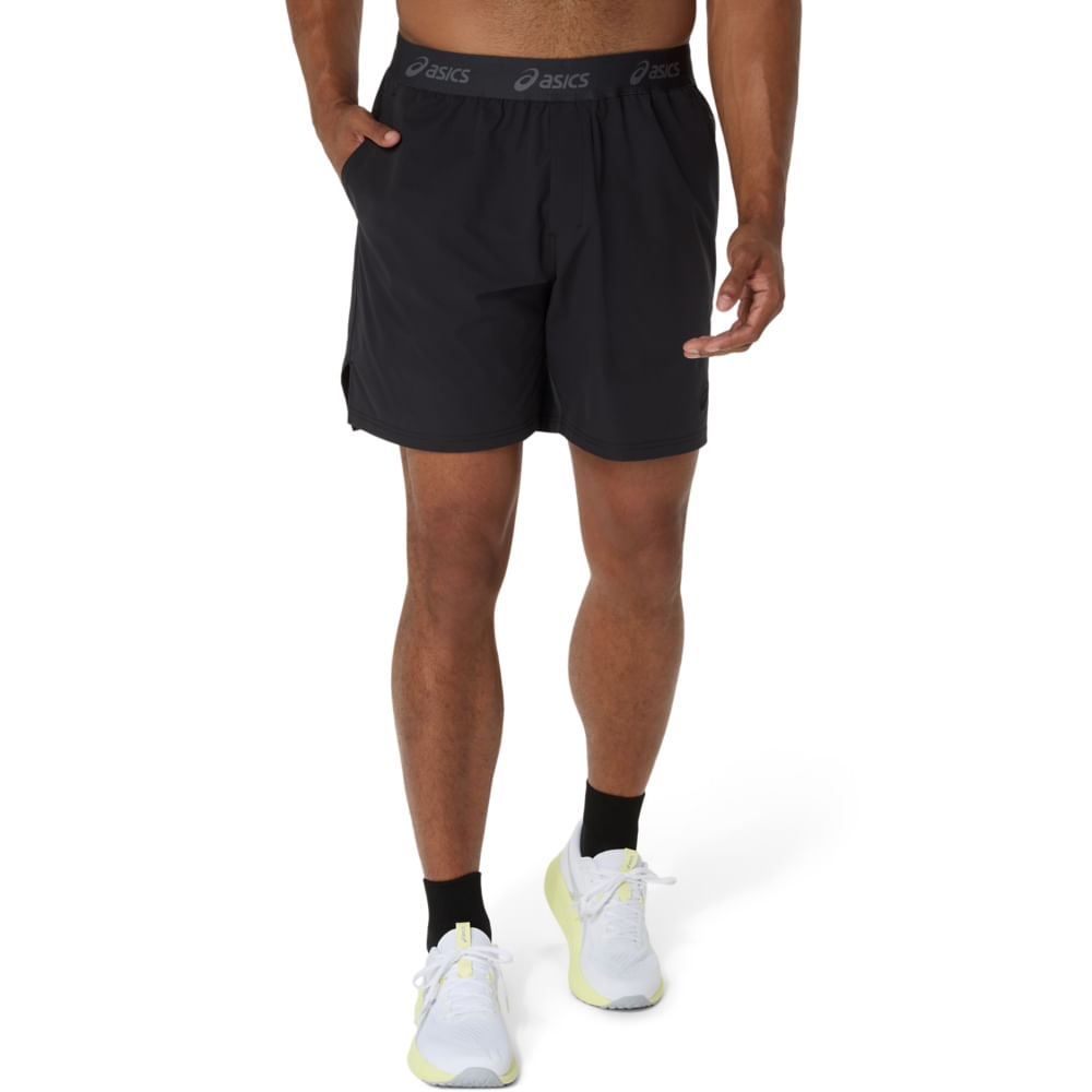 DOUBLE WEAVE 7IN SHORT - Preto