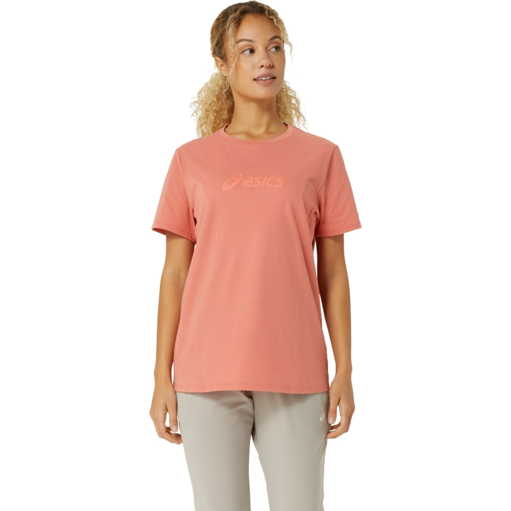 Camiseta ASICS Training Core Logo – Feminino – Vermelho