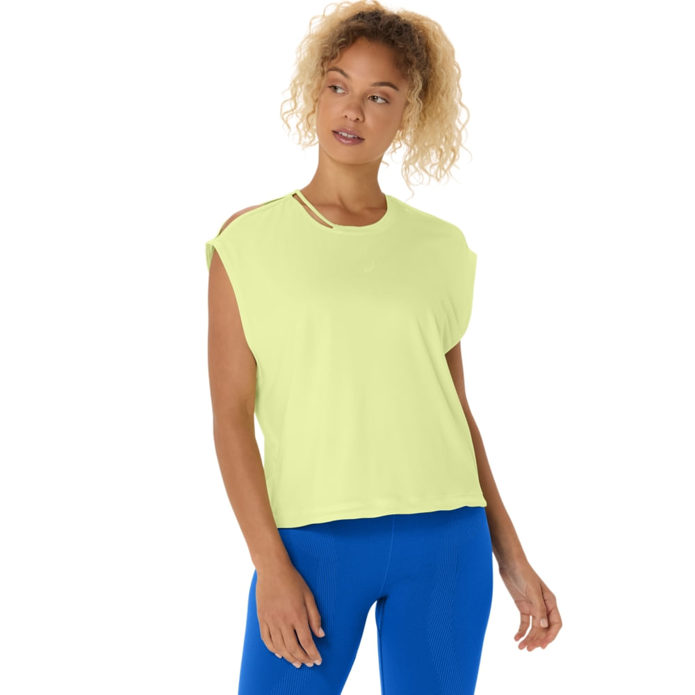 Regata ASICS Nagino Flex - Feminino - Amarelo - tam: M