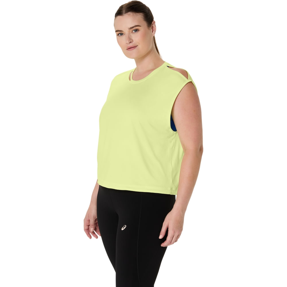 Regata ASICS Nagino Flex - Feminino - Amarelo - tam: G — foto 10