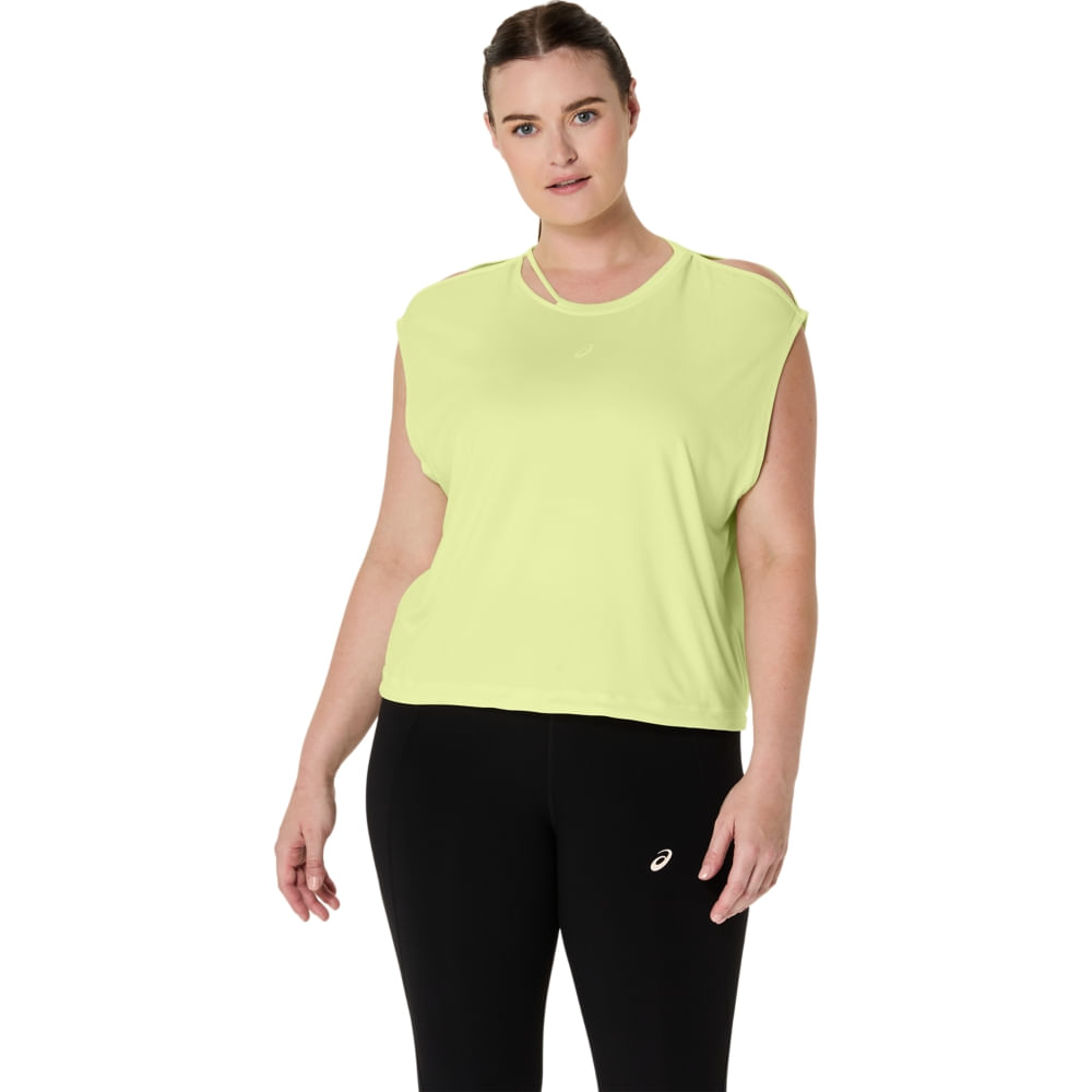 Regata ASICS Nagino Flex - Feminino - Amarelo - tam: GG — foto 8