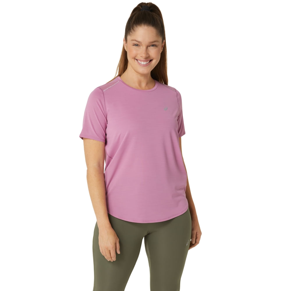 Camiseta ASICS Road – Feminino – Roxo