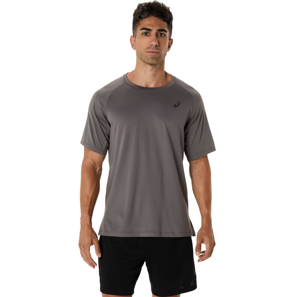Camiseta ASICS Actibreeze Vented Mesh - Masculino - Cinza