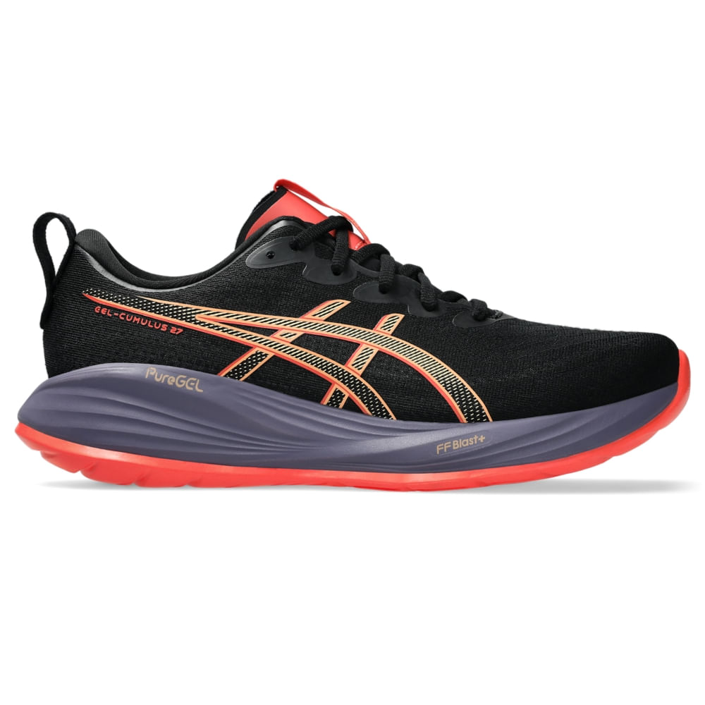 Tênis ASICS GEL-Cumulus 27 - Masculino - Preto/Rosa