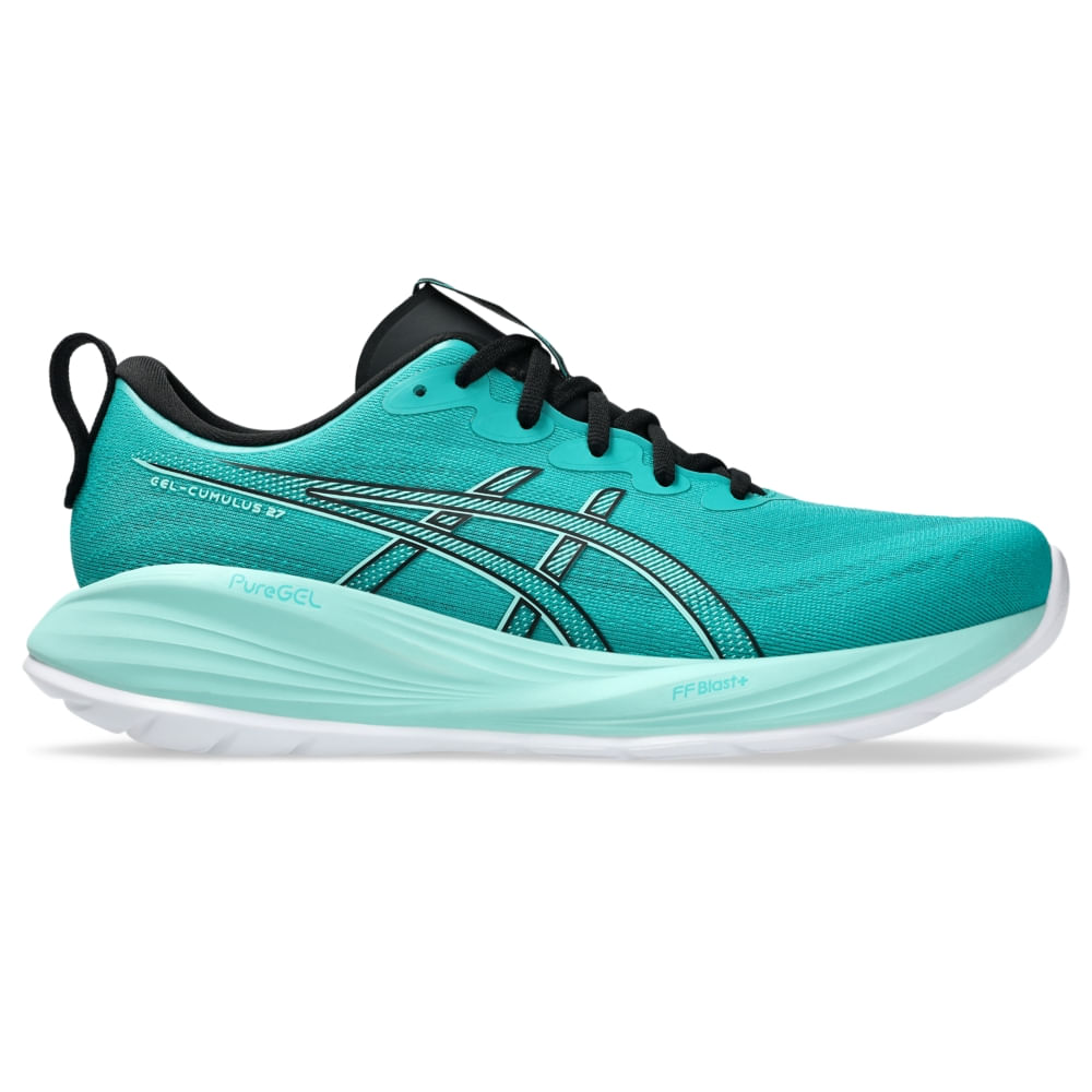Tênis ASICS GEL-Cumulus 27 Masculino Verde/Azul ASICS Brasil