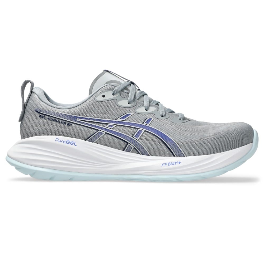Tênis ASICS GEL-Cumulus 27 - Masculino - Cinza/Azul