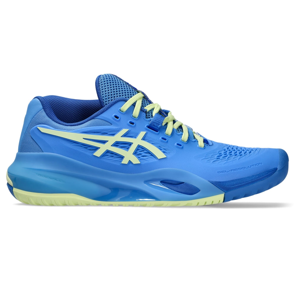 Tênis ASICS Gel-Resolution X - Feminino - Azul/Amarelo
