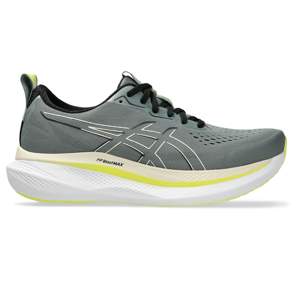 Tênis ASICS Glideride Max - Masculino - Verde/Bege