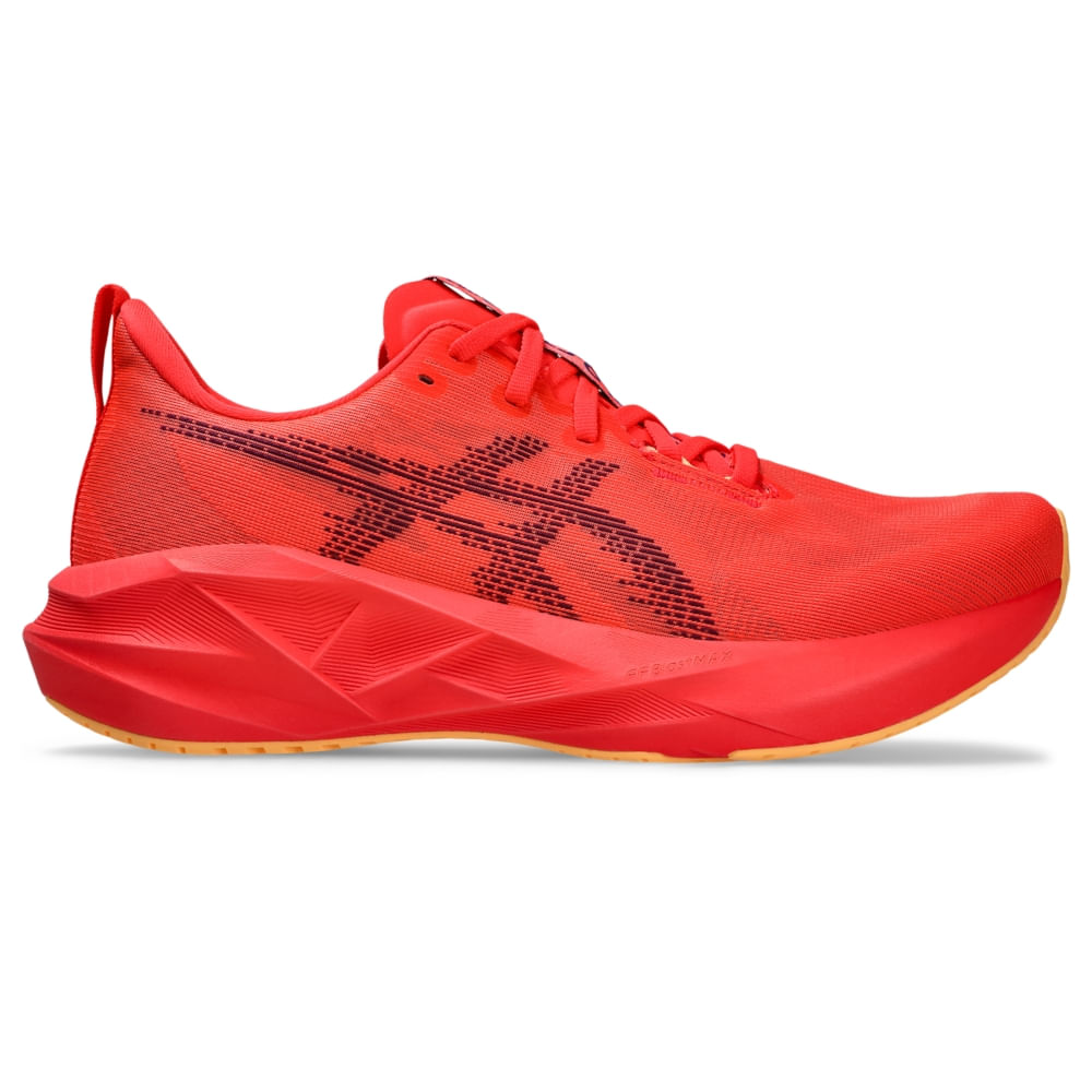 Tênis ASICS Novablast 5 – Masculino – Vermelho/Roxo
