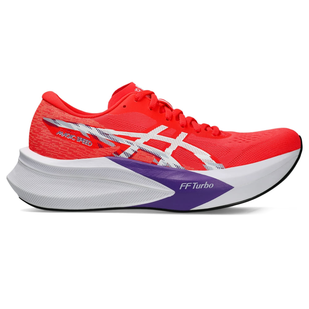 Tênis ASICS Magic Speed 4 - Feminino - Vermelho/Branco - ASICS Brasil