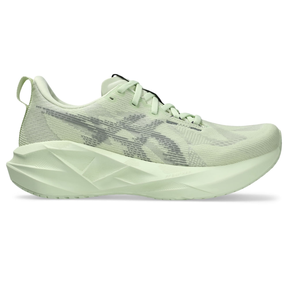 Tênis ASICS Novablast 5 - Feminino - Verde/Verde