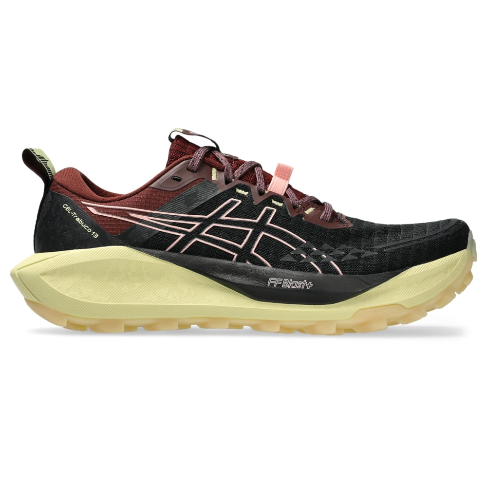 Tênis ASICS GEL-Trabuco 13 - Feminino - Preto/Rosa
