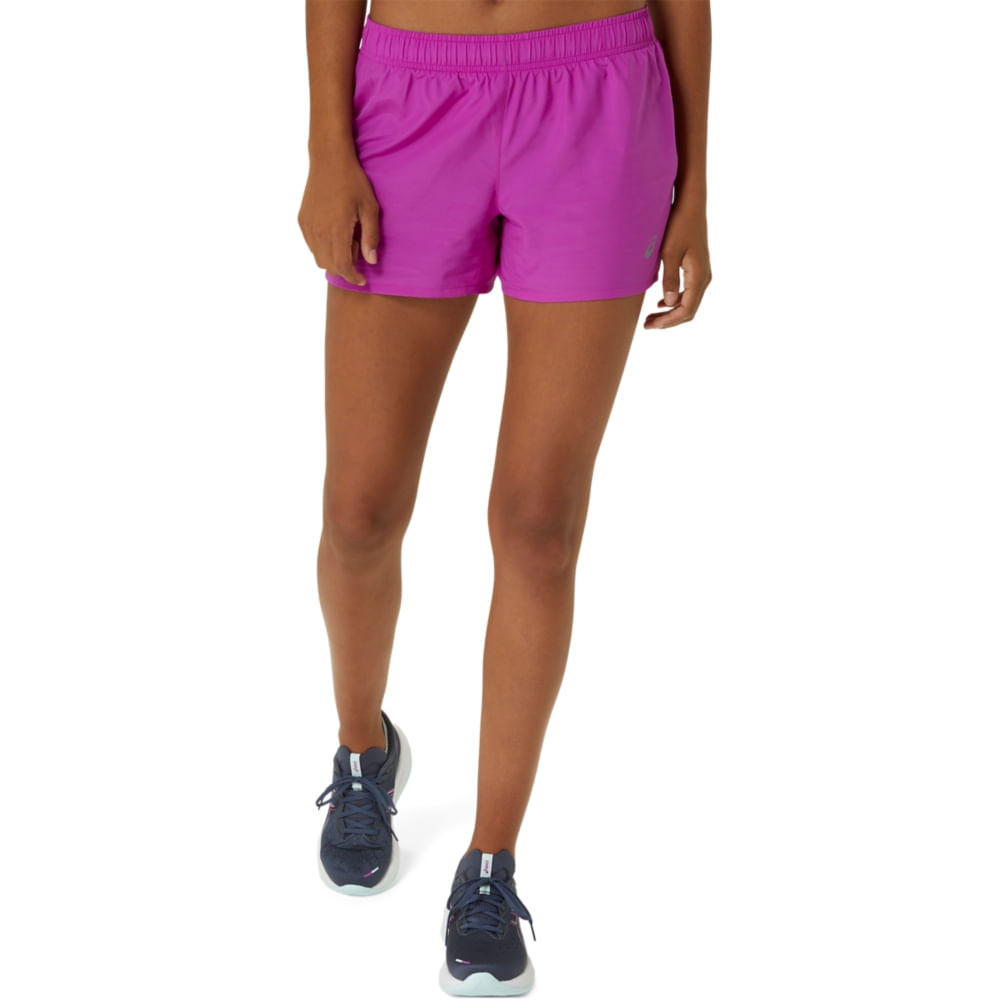 Shorts ASICS Silver 4In – Feminino – Rosa