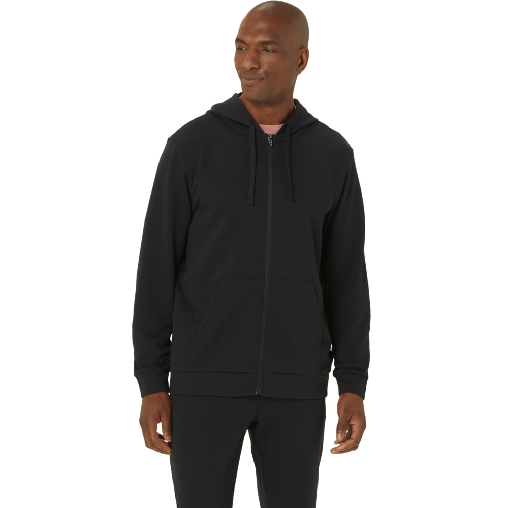 Blusão ASICS Sweat Hoodie - Masculino - Preto - tam: P