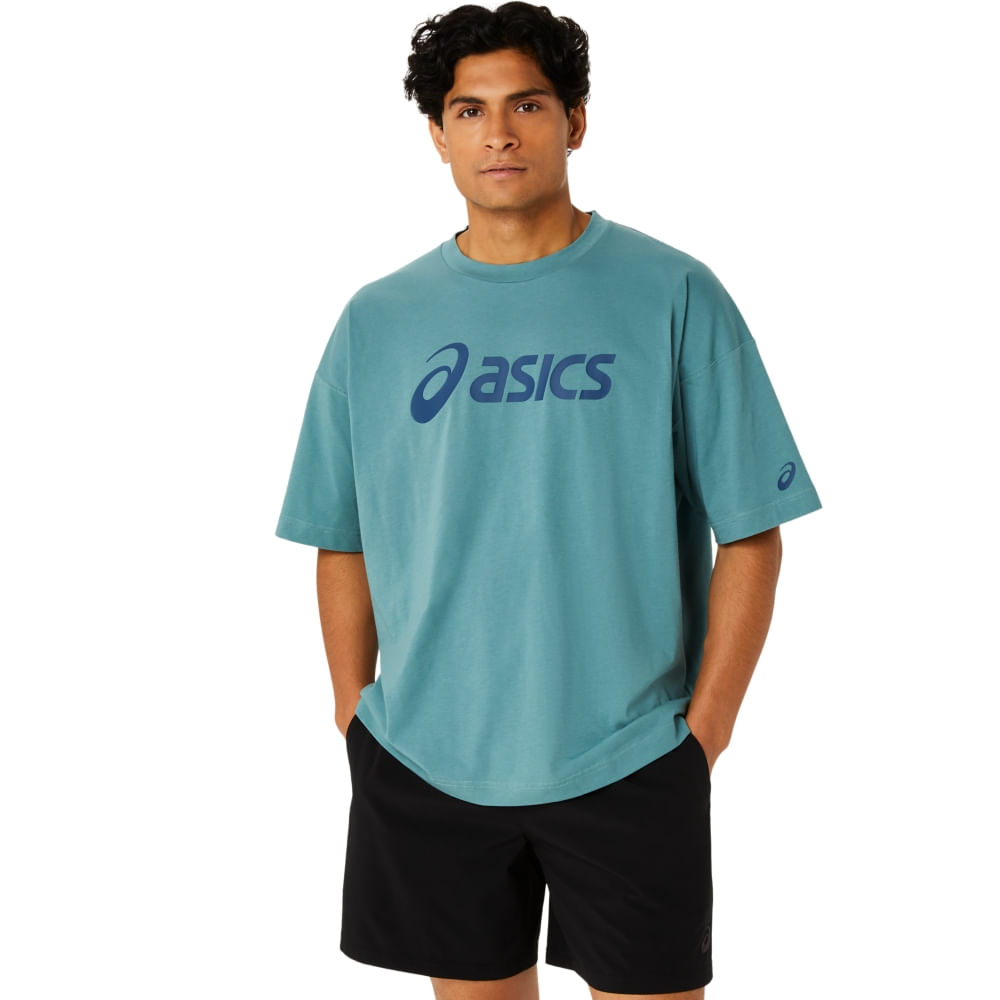 Camiseta ASICS Graphic Relax Fit – Masculino – Verde