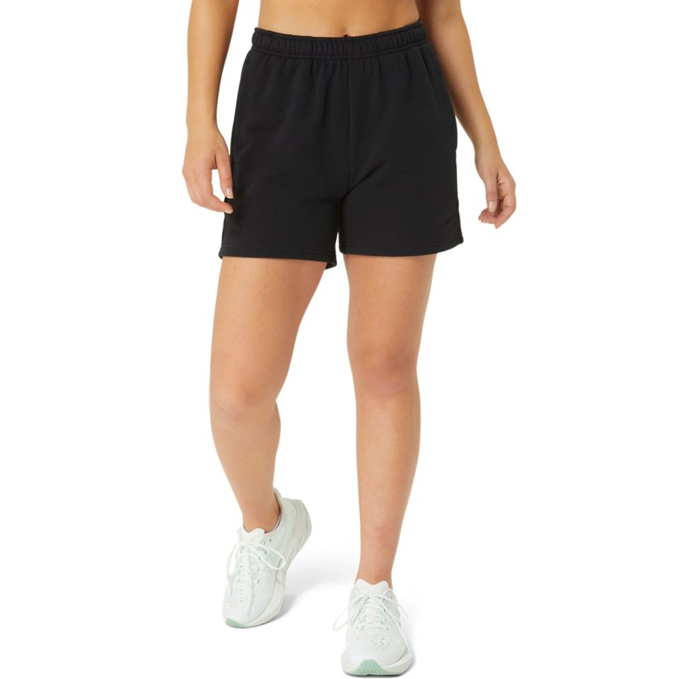 Shorts Asics French Terry 5in - Feminino - Preto