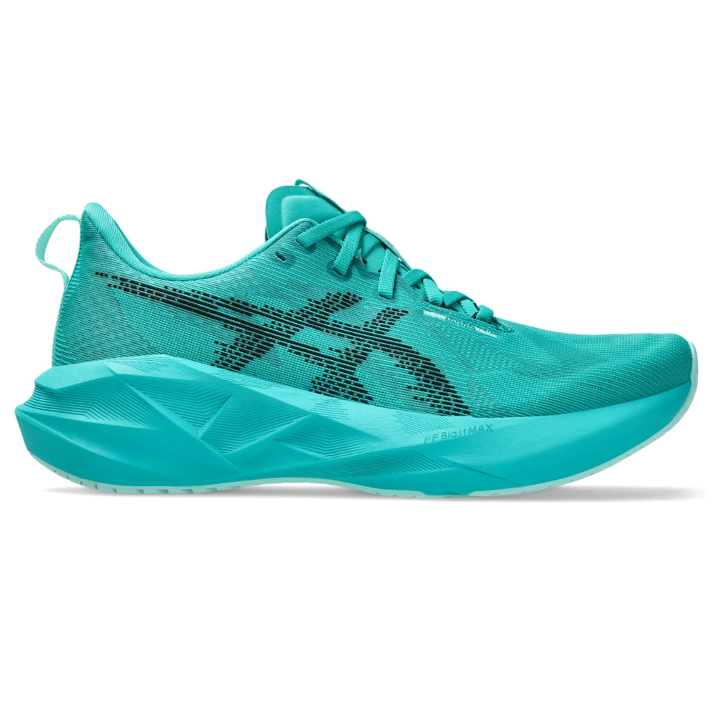 Tênis ASICS Novablast 5 - Masculino - Verde/Preto