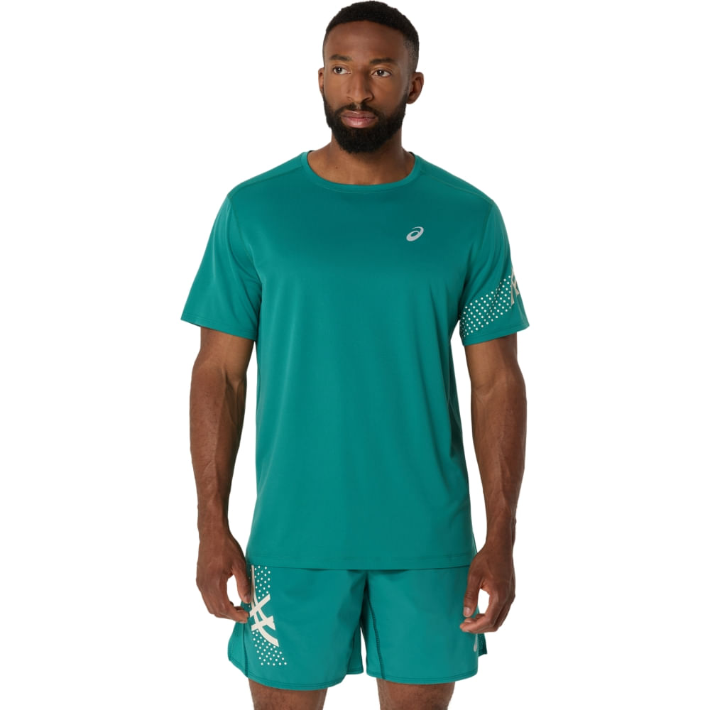 Camiseta ASICS Icon – Masculino – Verde