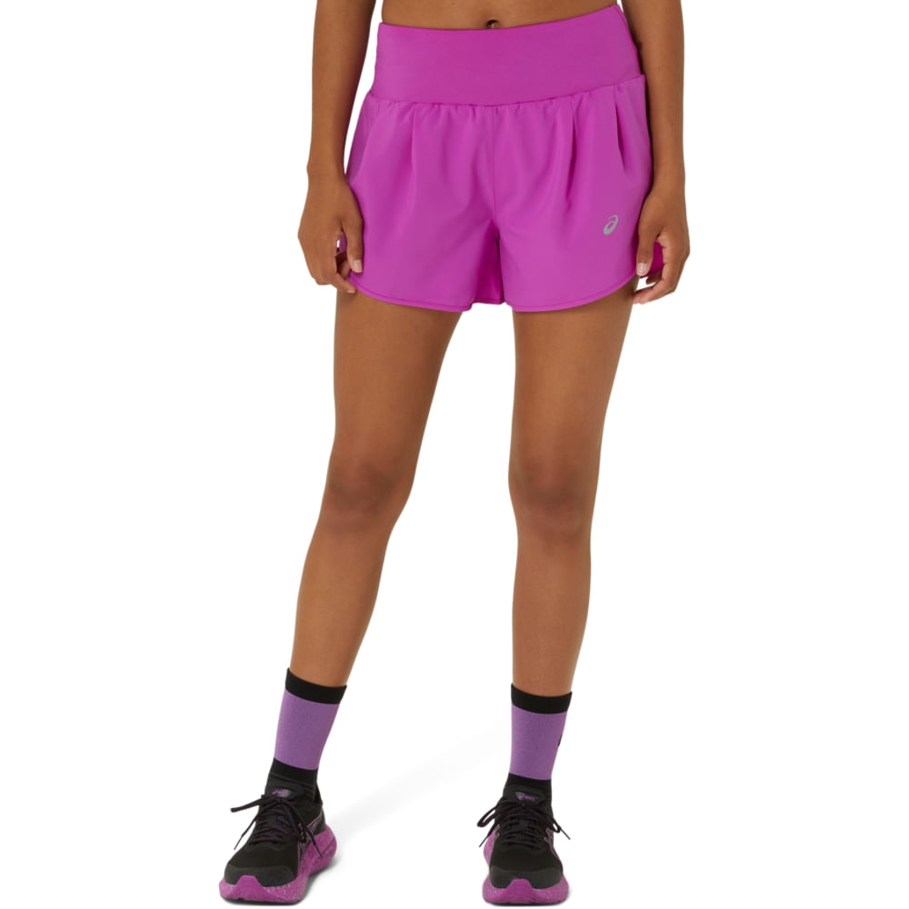 Shorts ASICS Road 3.5In – Feminino – Rosa